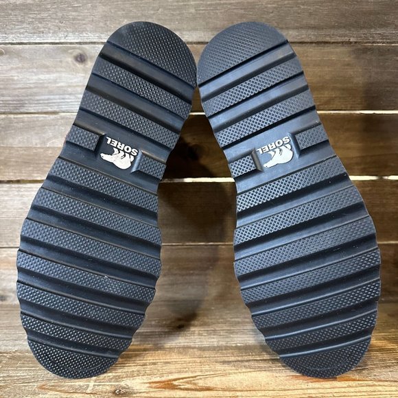 Womens Sorel Madson Brown Suede Moc Toe Waterproof Winter Ankle Boots Size 6.5 M - Picture 5 of 6